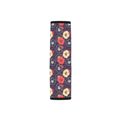 Tropical Flower Print Design LKS302 Car Seat Belt Cover