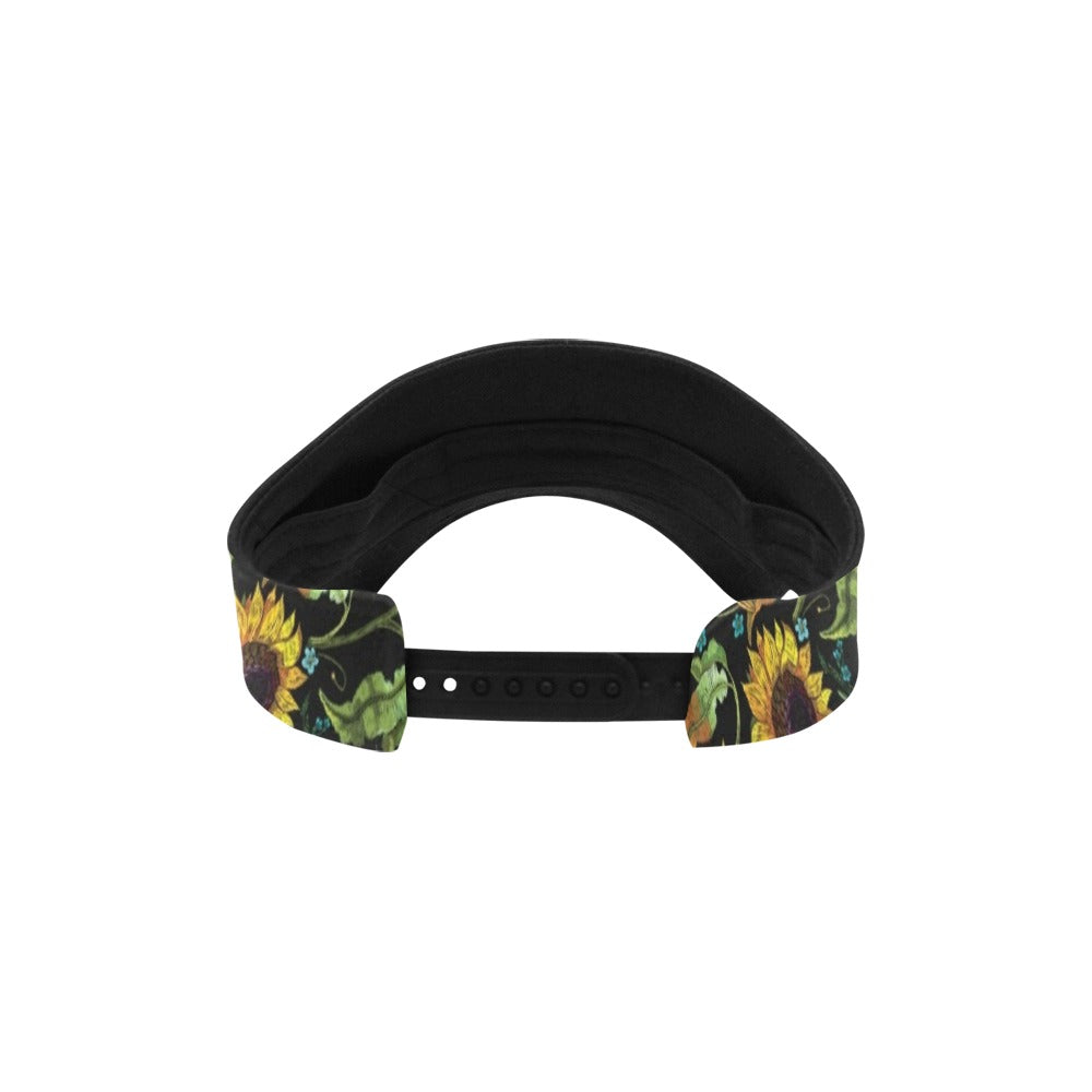 Sunflower Print Design LKS308 Unisex Sun Visor