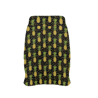 Pineapple Gold Dot Themed Print 17" Golf & Pickleball Skort with Pockets