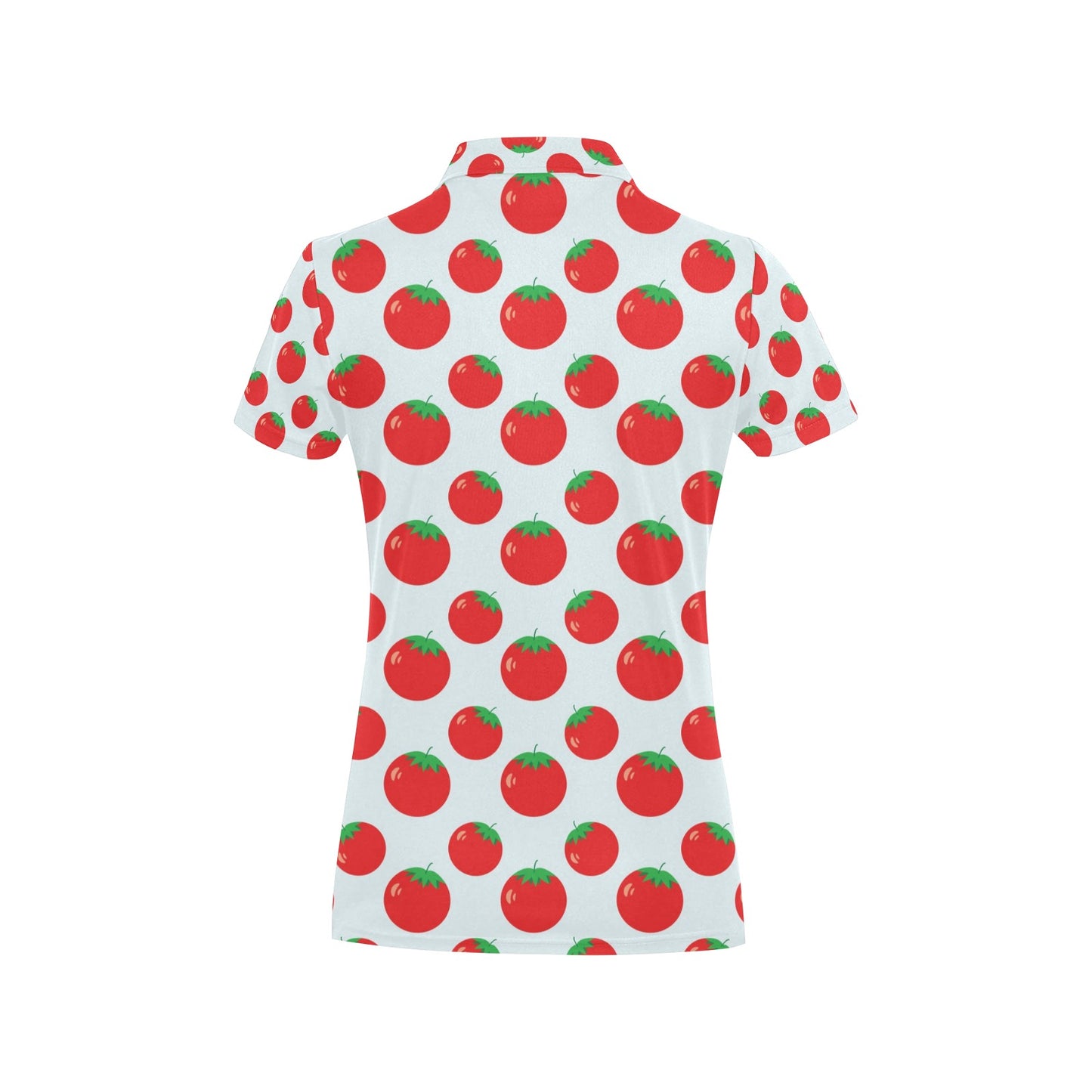 Tomato Print Design LKS307 Women's Polo Shirt