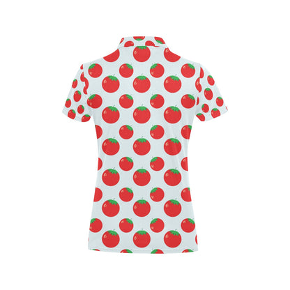 Tomato Print Design LKS307 Women's Polo Shirt