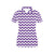 Chevron Purple Pattern Print Design 03 Women's Polo Shirt