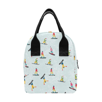 Snowboard Print Design LKS304 Insulated Lunch Bag