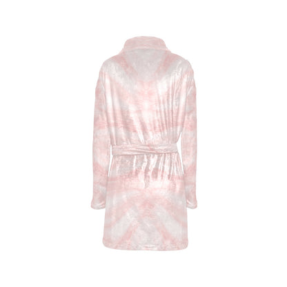 Marble Pattern Print Design 03 Women's Fleece Robe