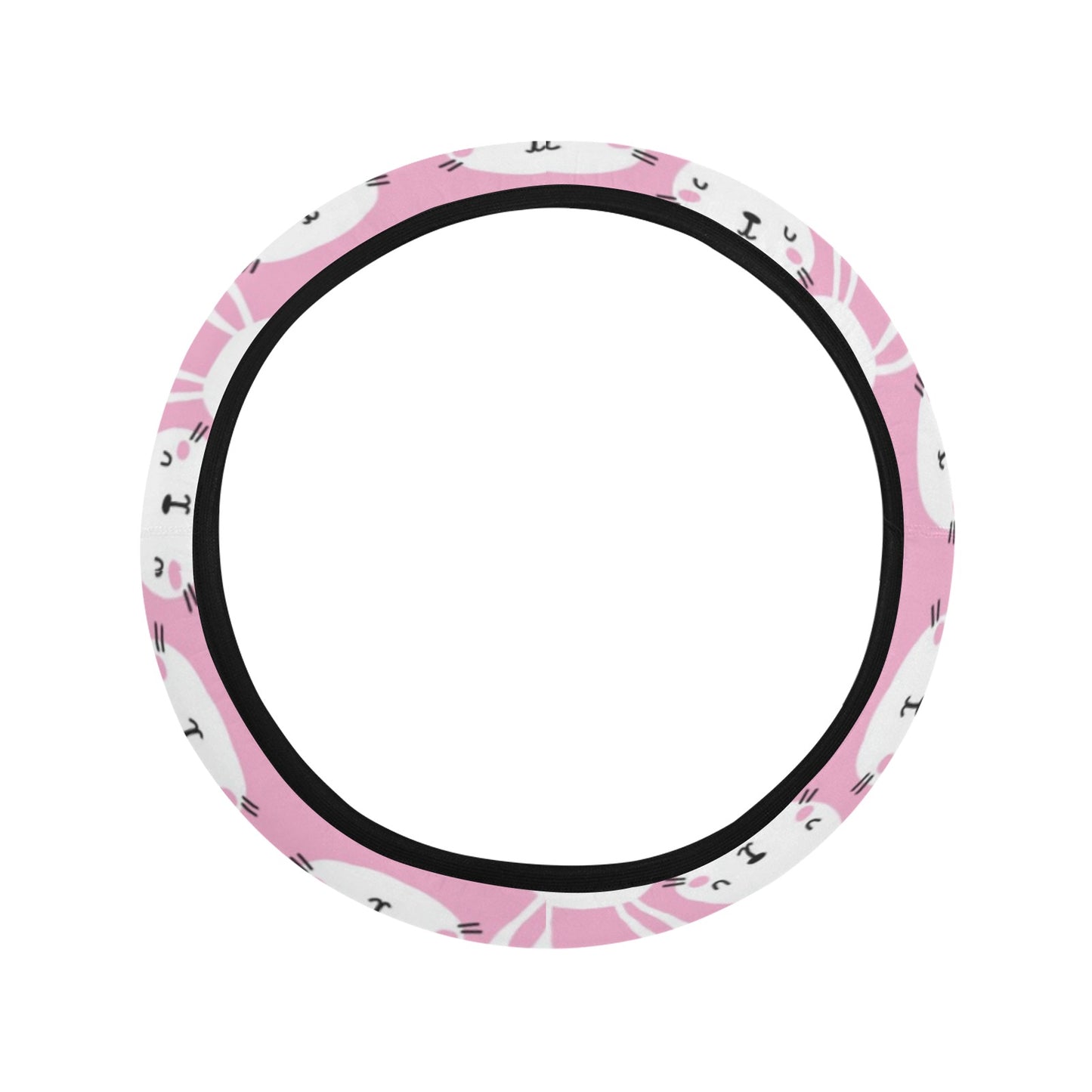 Rabbit Print Design LKS401 Steering Wheel Cover with Elastic Edge