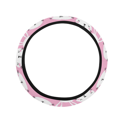 Rabbit Print Design LKS401 Steering Wheel Cover with Elastic Edge