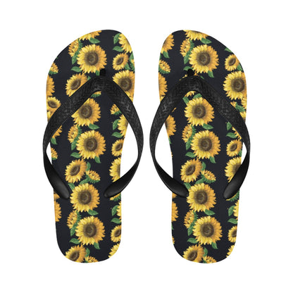 Sunflower Print Design LKS306 Flip Flops