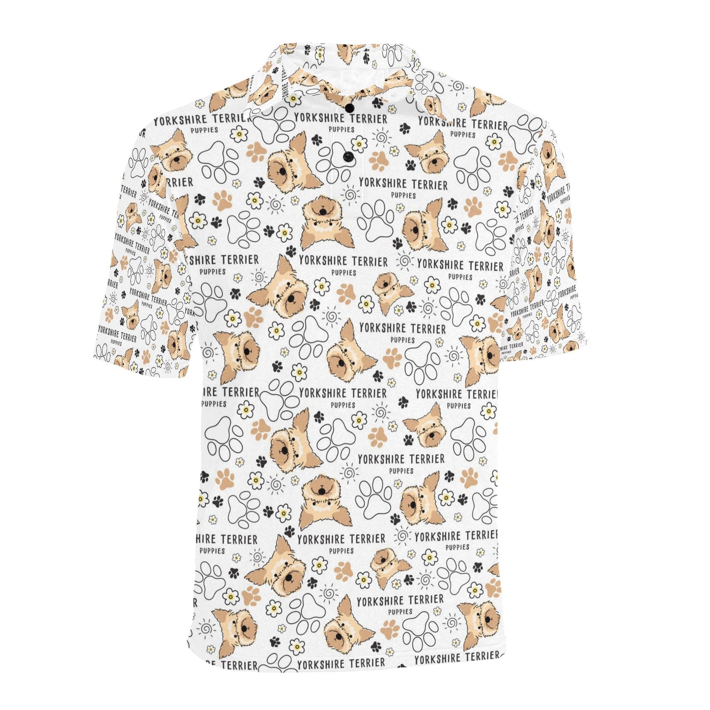 Yorkshire Terriers Print Design LKS308 Men Polo Shirt