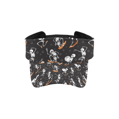 Skateboard With Skeleton Print Design LKS303 Unisex Sun Visor