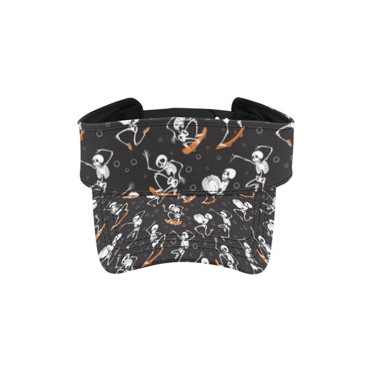Skateboard With Skeleton Print Design LKS303 Unisex Sun Visor