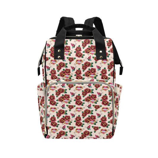 Tattoo Rose Print Design LKS302 Diaper Bag Backpack