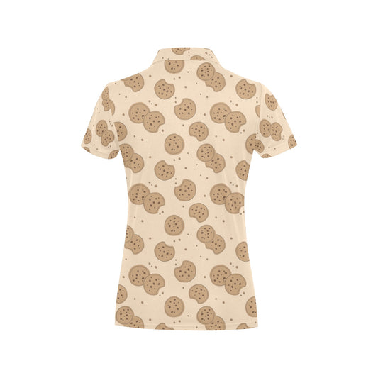 Biscuit Pattern Print Design 02 Women's Polo Shirt