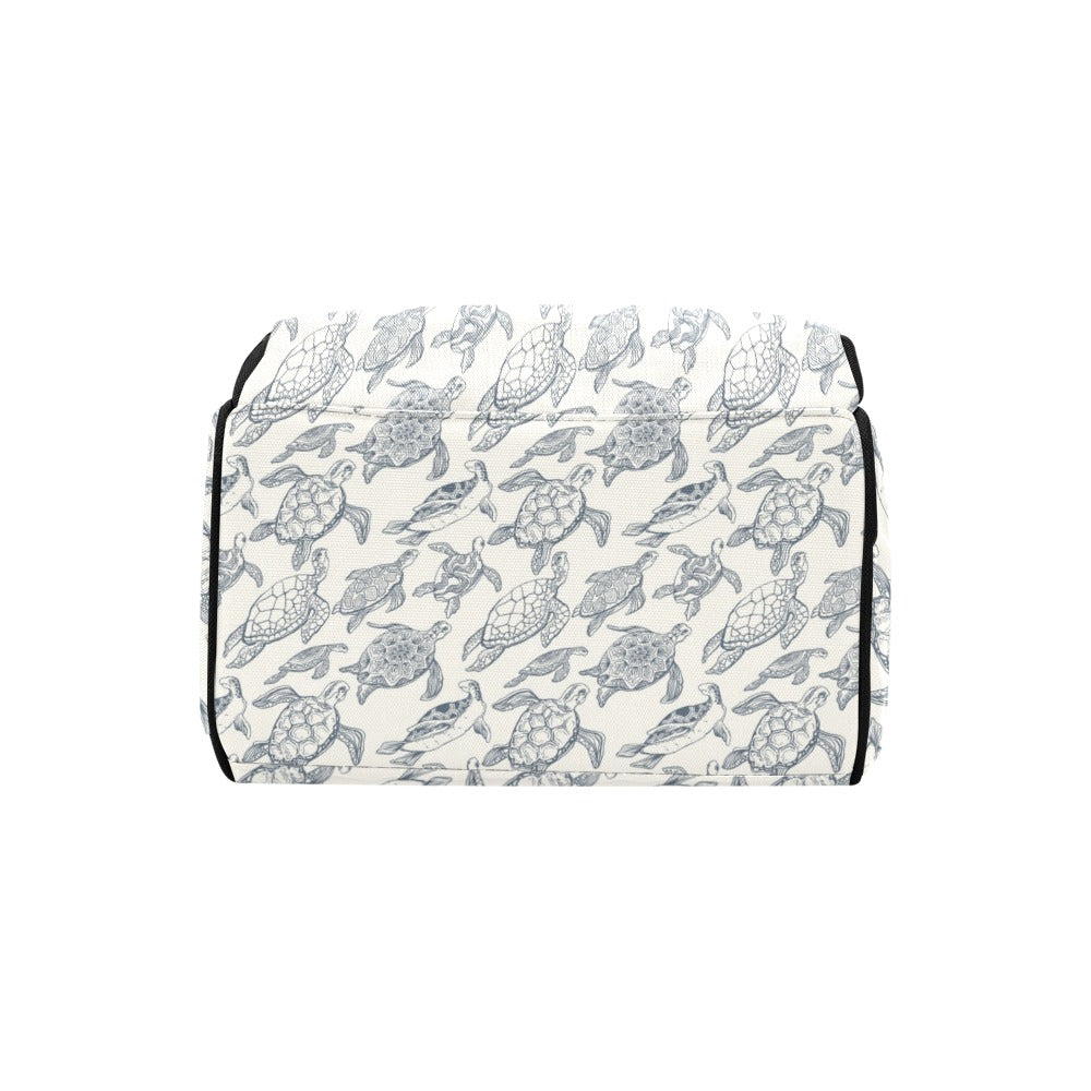 Sea Turtle Print Design LKS304 Diaper Bag Backpack