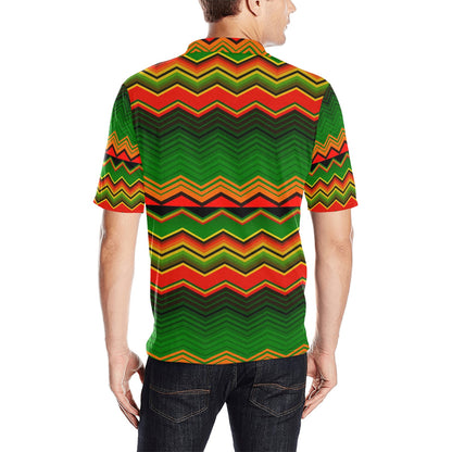 Serape Print Design LKS306 Men Polo Shirt
