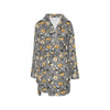 Honey Bee Print Design LKS301 Women's Fleece Robe