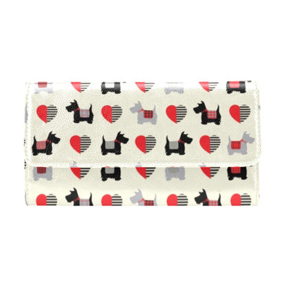 Scottish Terriers Print Design LKS3010 Women's Trifold Wallet