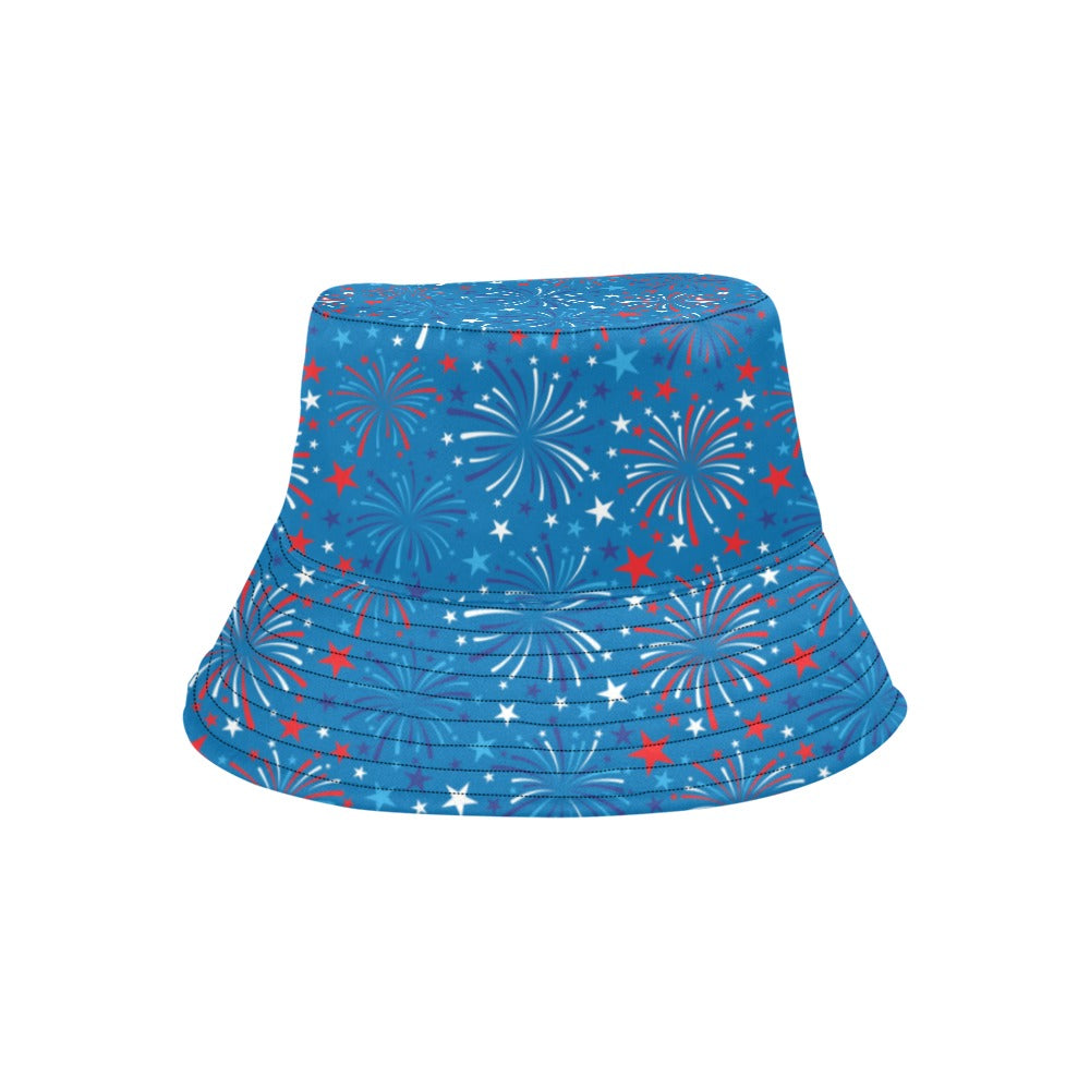 Firework Celebration Print Design LKS304 Unisex Bucket Hat