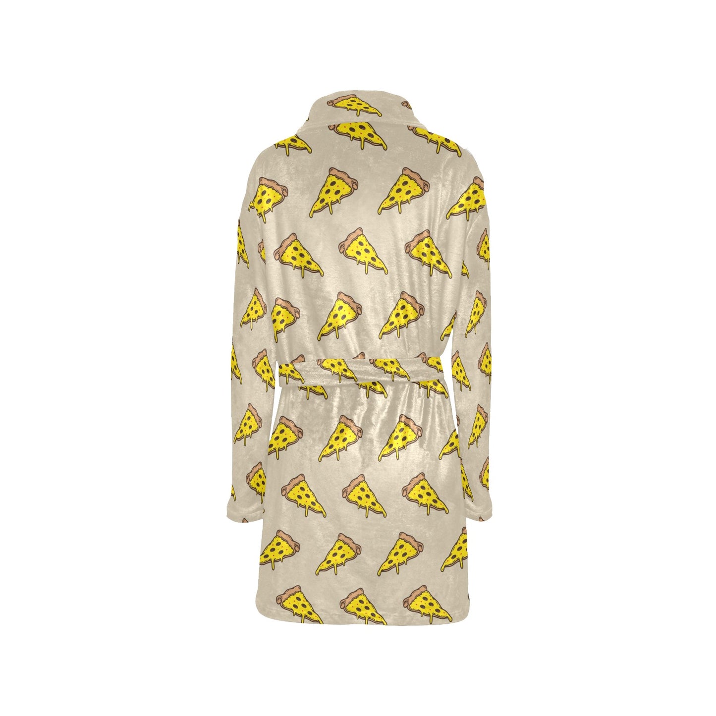Pizza Pattern Print Design A04 Women's Fleece Robe