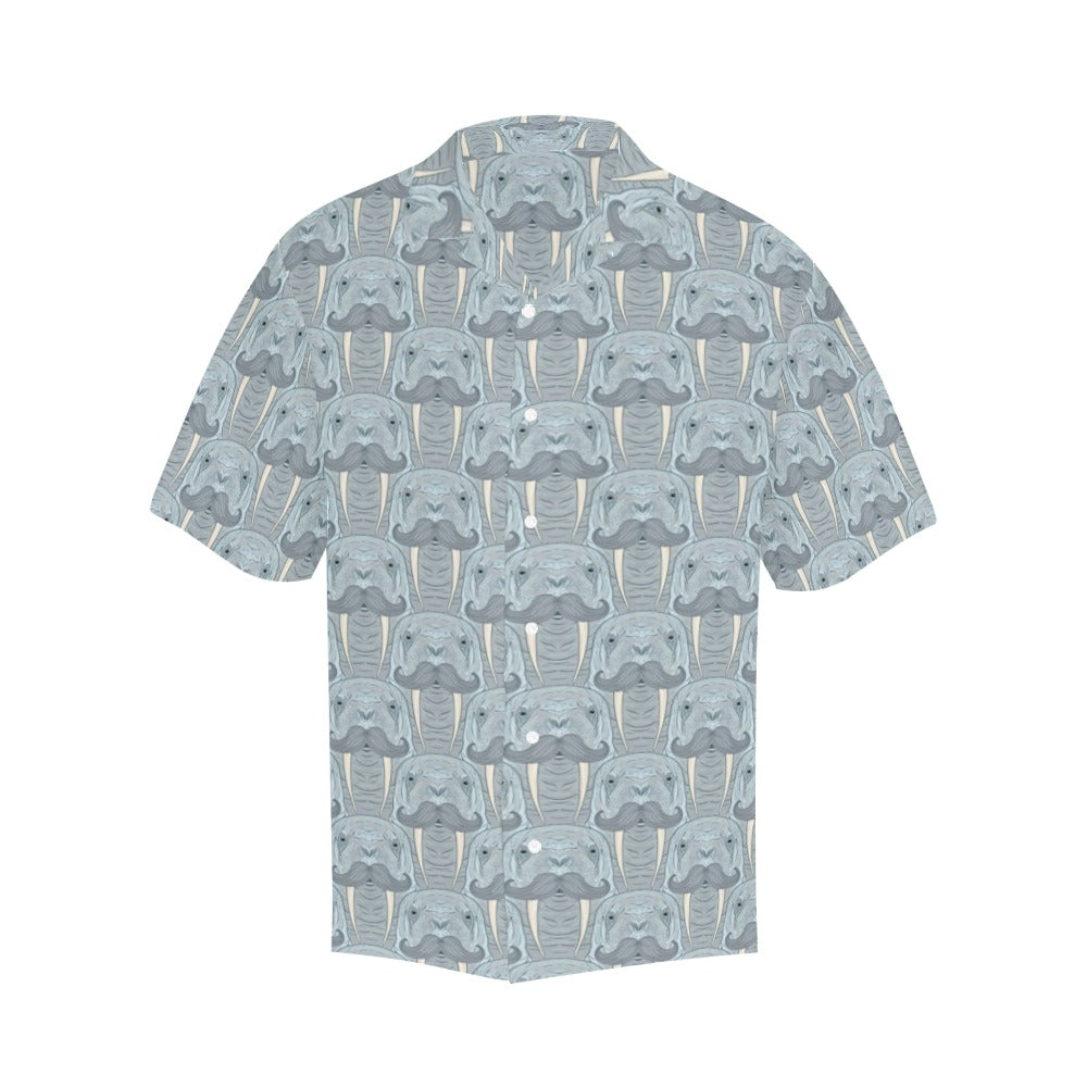 Walrus Print Design LKS402 Men's Men's Hawaiian Shirt