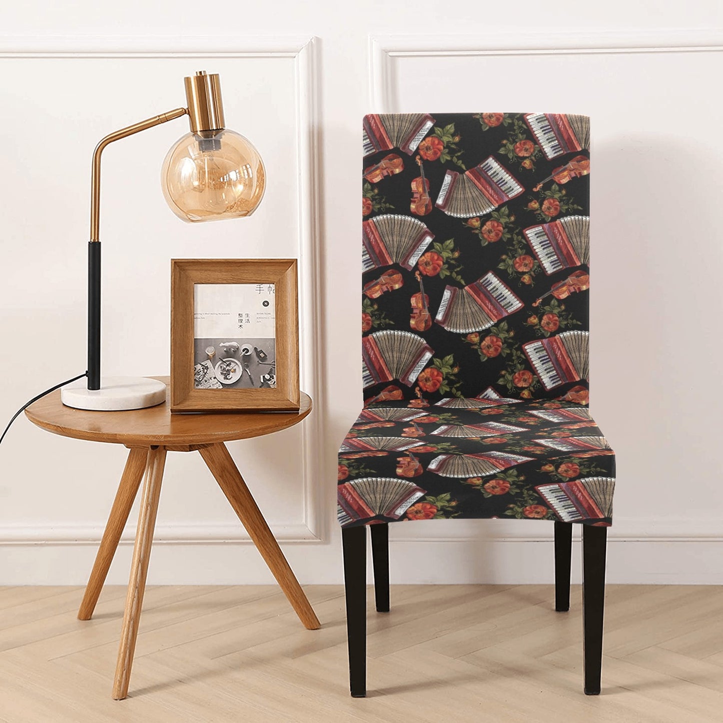 Accordion Print Design LKS403 Dining Chair Slipcover