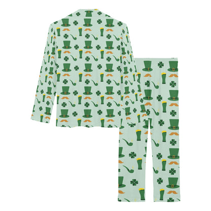 St Patricks Day Print Design LKS304 Women's Long Pajama Set