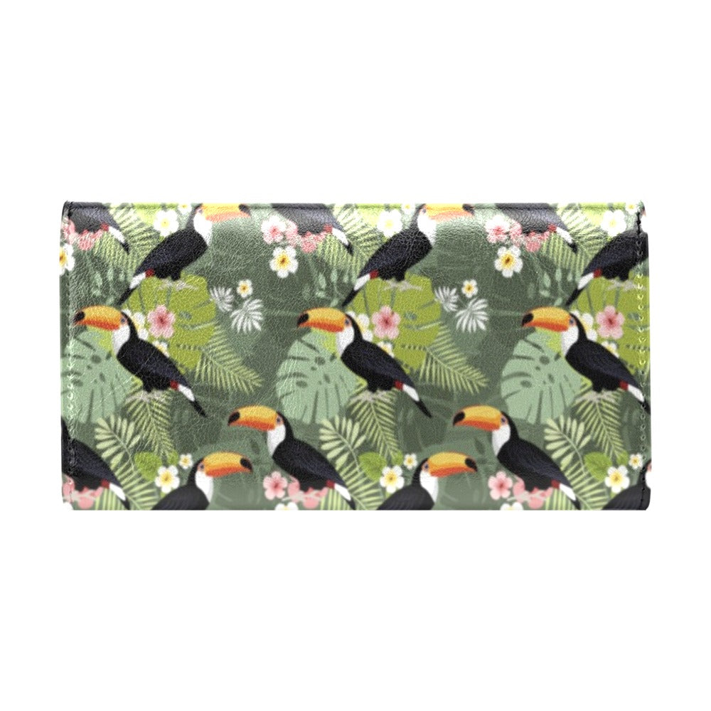 Toucan Print Design LKS304 Women's Trifold Wallet