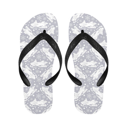 Snowmobile Print Design LKS302 Flip Flops