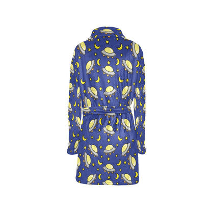 UFO Print Design LKS309 Women's Fleece Robe