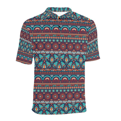 Suzani Print Design LKS302 Men Polo Shirt