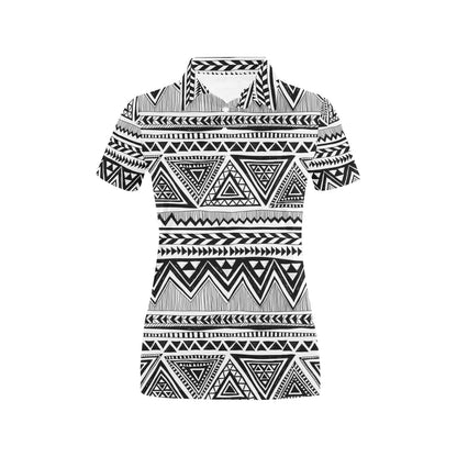 Draw Tribal Aztec Women's Polo Shirt