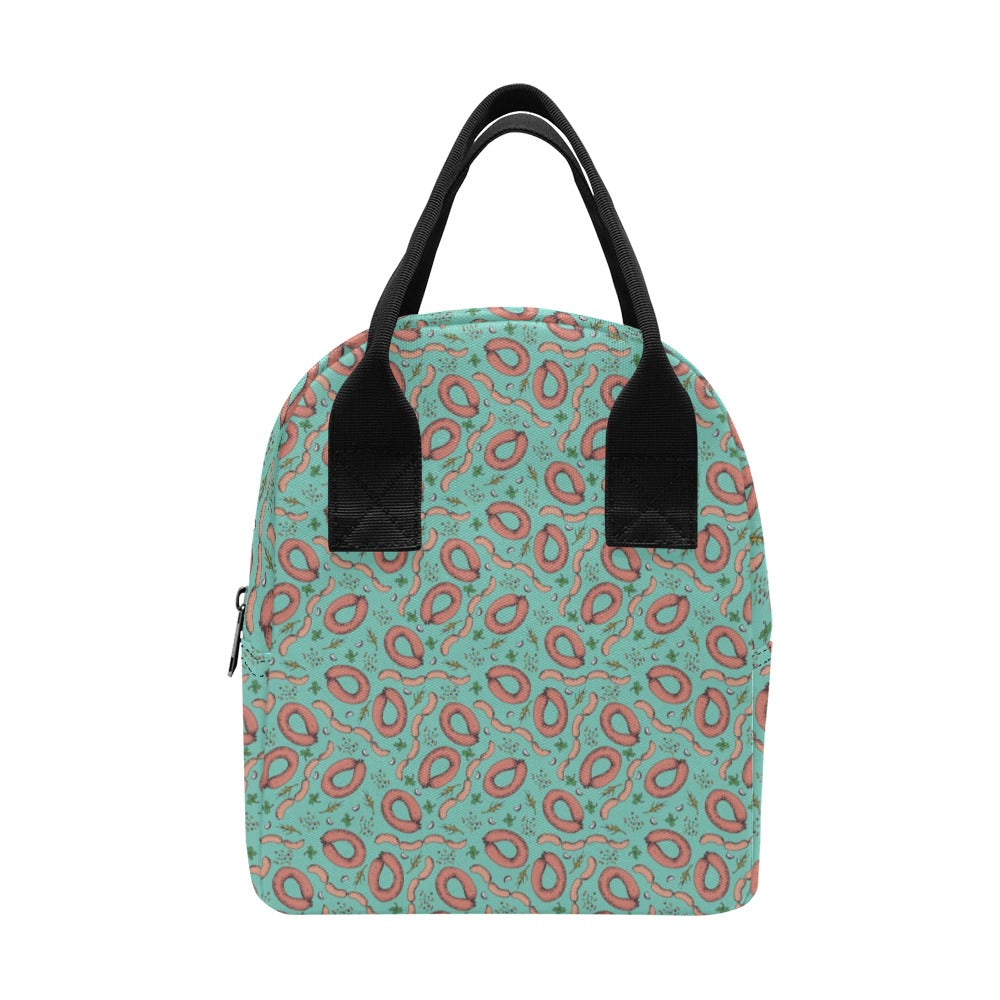 Sausage Print Design LKS303 Insulated Lunch Bag