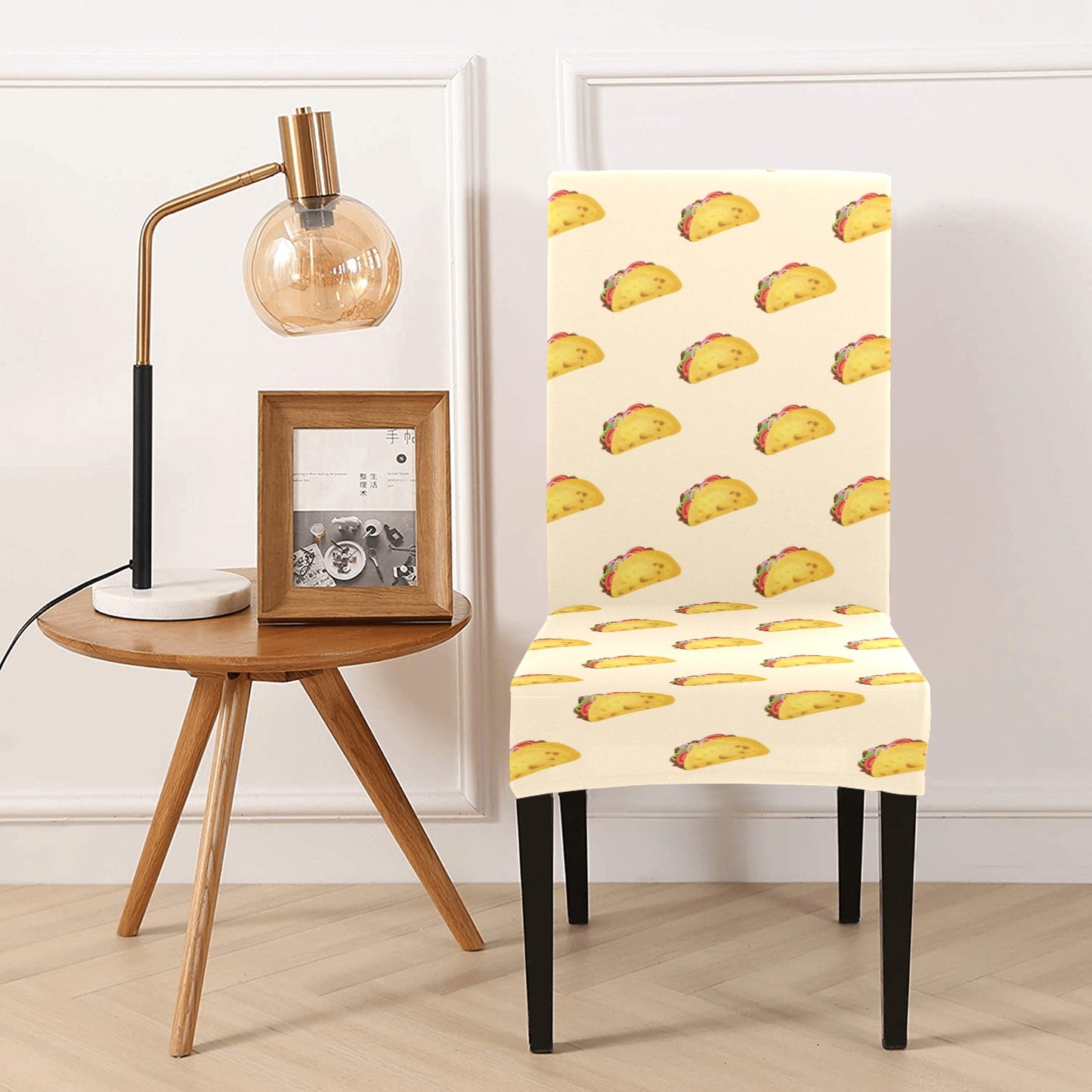 Taco Print Design LKS302 Dining Chair Slipcover