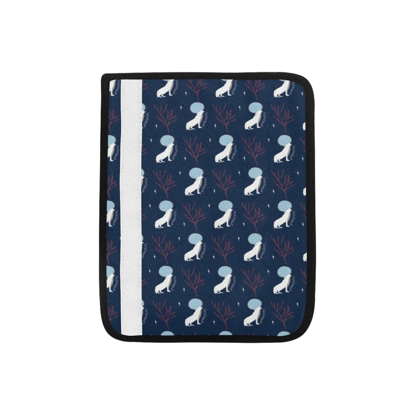 Wolf Moon Print Design LKS304 Car Seat Belt Cover
