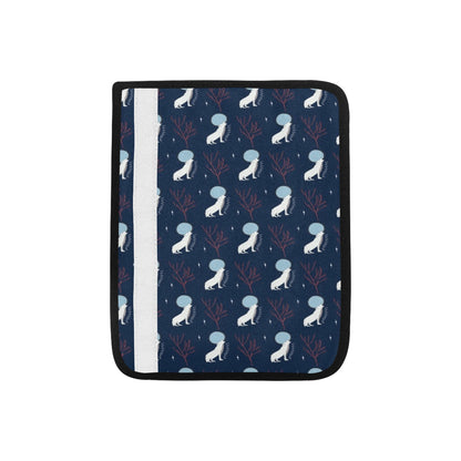 Wolf Moon Print Design LKS304 Car Seat Belt Cover