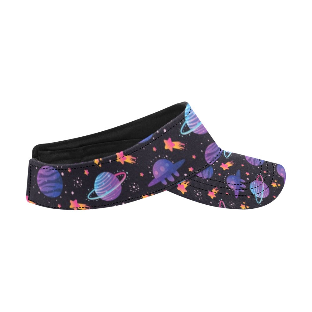 UFO Star Galaxy Print Design LKS308 Unisex Sun Visor
