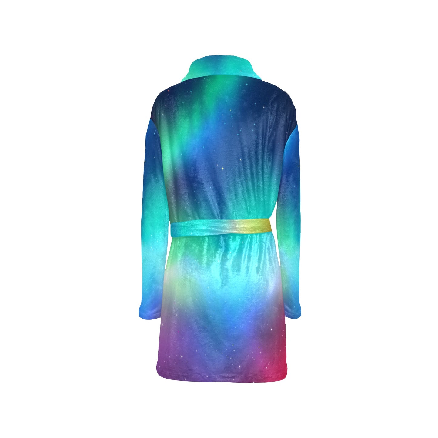 Aurora Borealis Pattern Print Design 02 Women's Fleece Robe