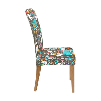 Science Print Design LKS303 Dining Chair Slipcover