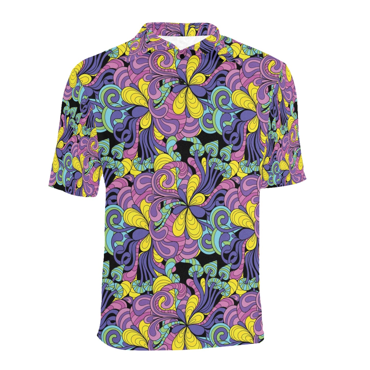 Trippy Print Design LKS305 Men Polo Shirt