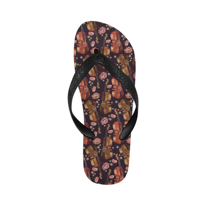 Violin Print Design LKS402 Flip Flops