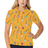 Banjo Pattern Print Design 02 Women's Polo Shirt