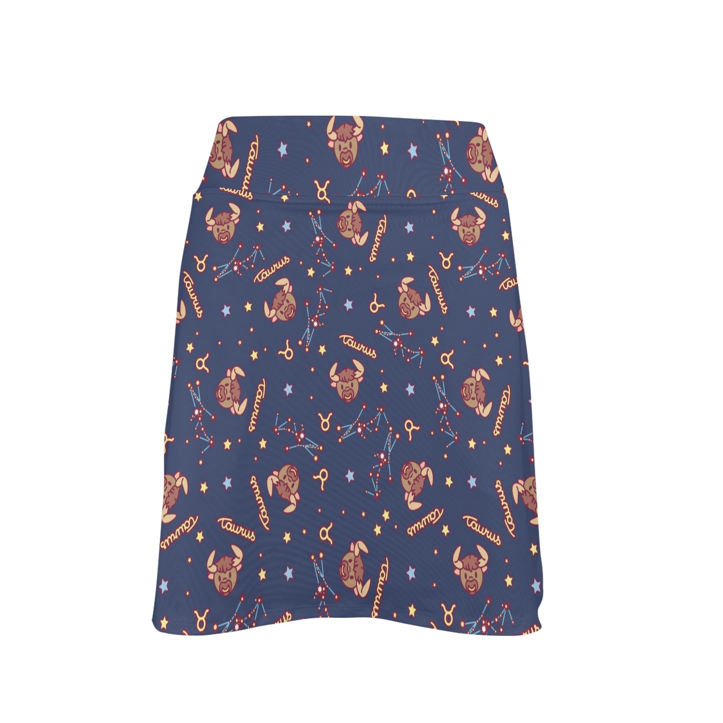 Taurus Print Design LKS304 17" Golf & Pickleball Skort with Pockets