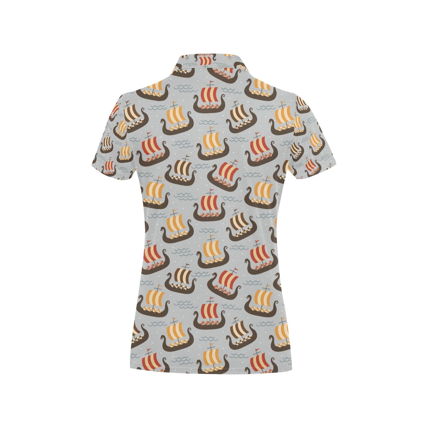 Vikings Print Design LKS308 Women's Polo Shirt