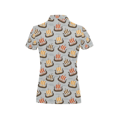 Vikings Print Design LKS308 Women's Polo Shirt