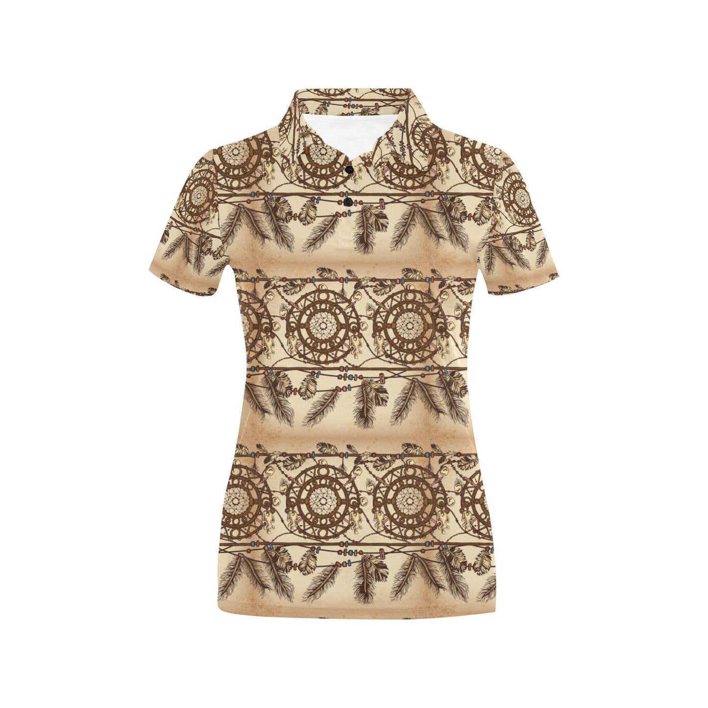 Dream catcher vintage native Women's Polo Shirt