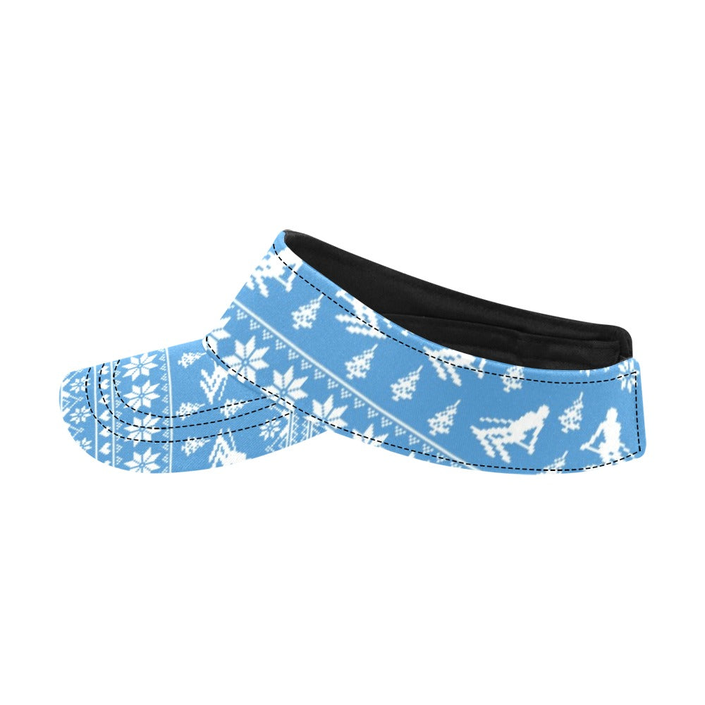 Ski Knit Pattern Print Design LKS302 Unisex Sun Visor