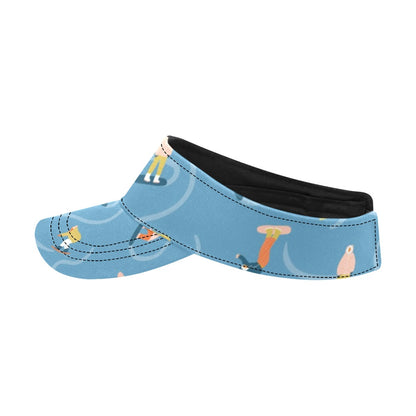 Snowboard Print Design LKS303 Unisex Sun Visor