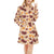 Thanksgiving Print Design LKS308 Women's Fleece Robe