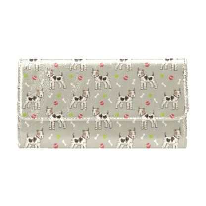 Toy Fox Terriers Print Design LKS301 Women's Trifold Wallet