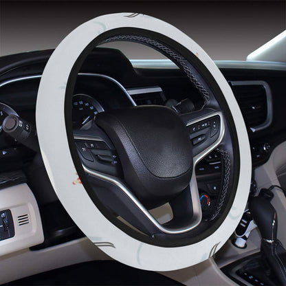 Ski Print Design LKS305 Steering Wheel Cover with Elastic Edge