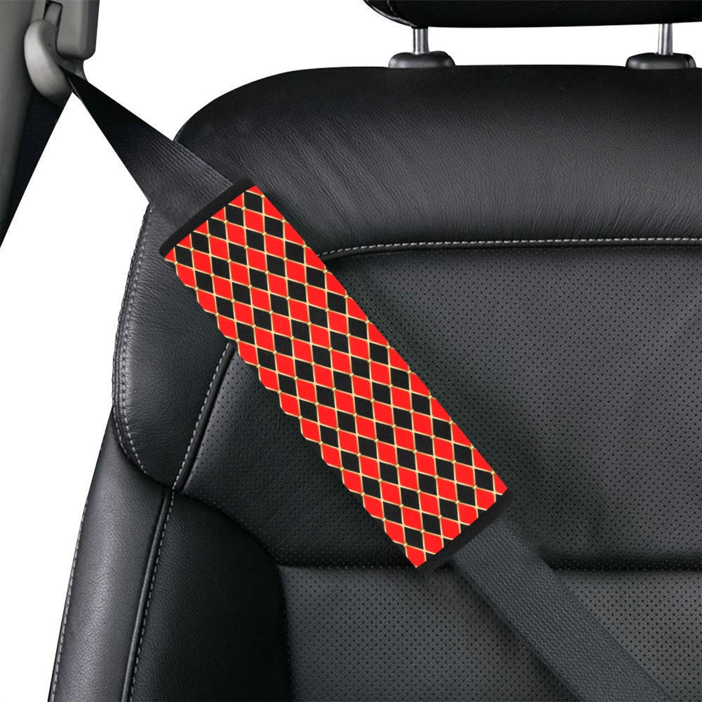Harlequin Print Design LKS401 Car Seat Belt Cover